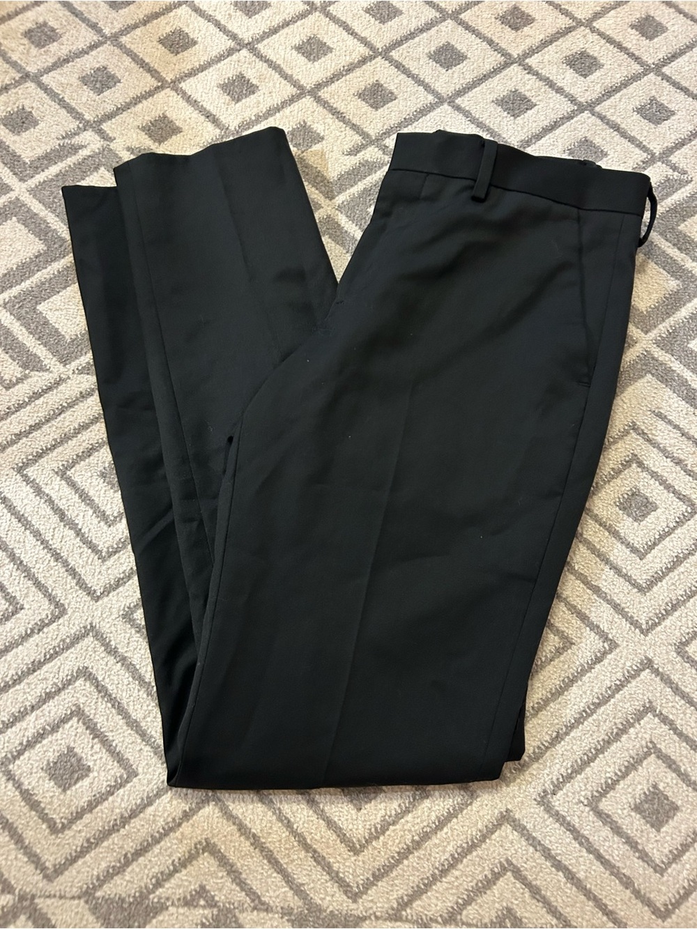 Express Men's Black Dress Pants - Slim Tailored
